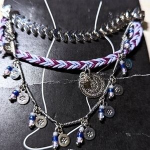 A Tanya creations set of three ankle bracelets. NWT.